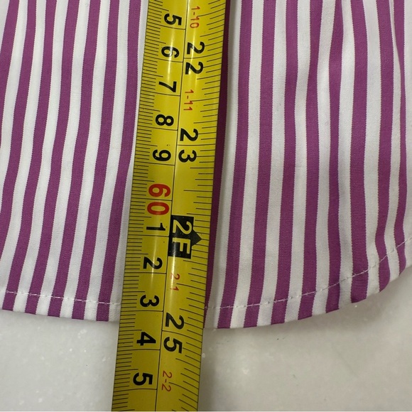 Lauren Ralph Lauren Womens Button Down Shirt Striped  Sz Large Petite NEW! - Picture 4 of 10